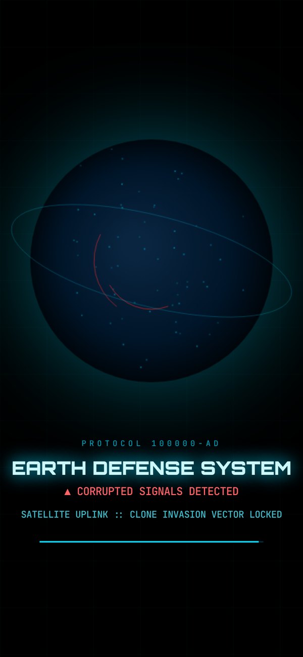 EARTH100000AD on a phone