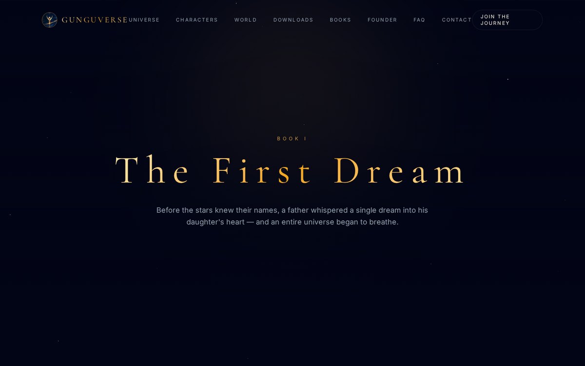 Book I — The First Dream, on the live GunguVerse site