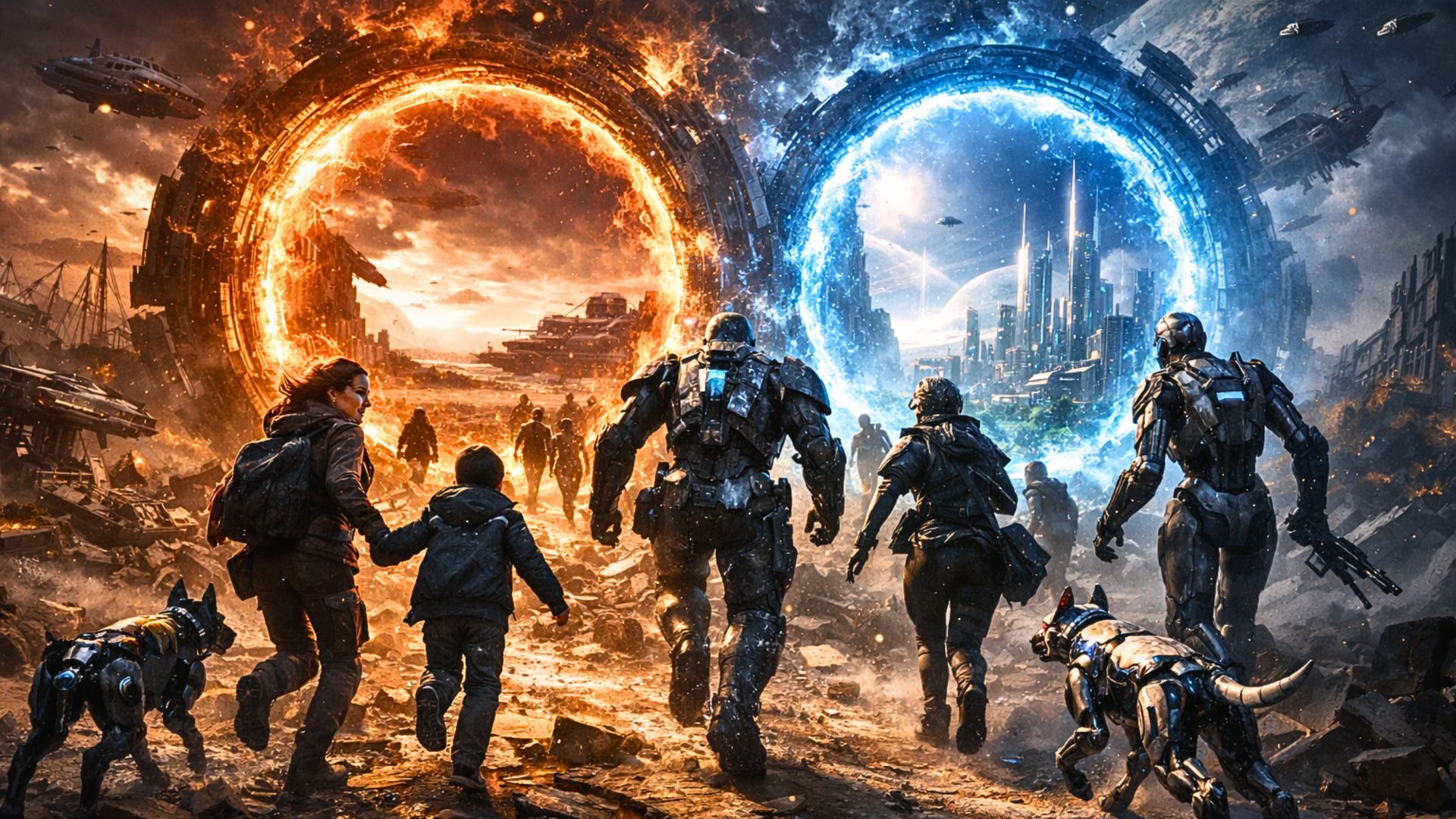 The Last Exodus — key art from the EARTH100000AD universe